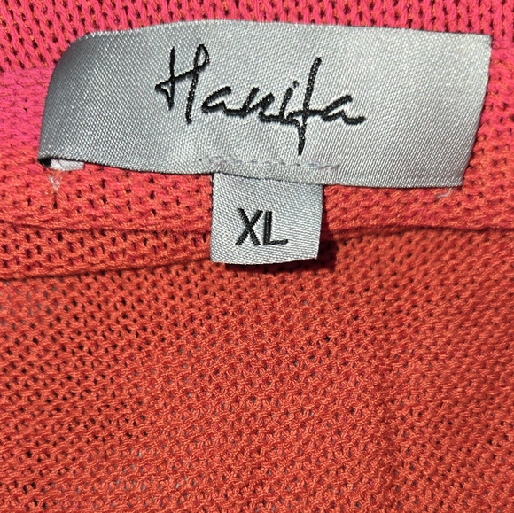 Hanifa Red and Orange Backless Bustier Bodycon Maxi Dress - Picture 5 of 5